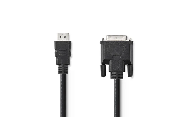 Cable HDMI™ - DVI - Conector HDMI™ - Macho DVI-D 24+1 Pines - 2,0 m - Negro - Nedis CCGT34800BK2