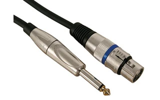 Cable XLR Profesional, XLR Hembra a Jack Mono 6.35mm (10m)