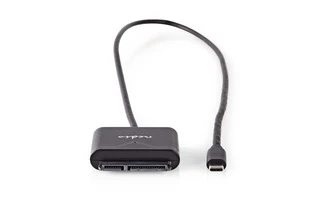 Adaptador USB de Disco Duro - USB-C - SATA - Universal - con Fuente de Alimentación - Nedis USAR