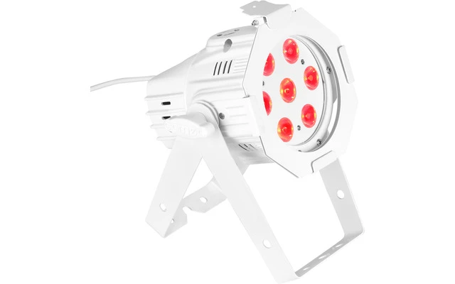 Cameo Studio Mini PAR Q 8WWH - Foco PAR LED de cuatro colores RGBW 7 x 8 W con carcasa blanca