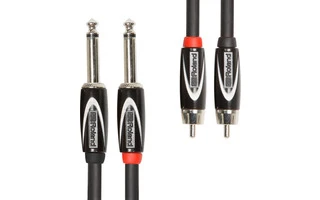Roland RCC102R28 Cable serie Black doble jack mono a doble rca 3 m