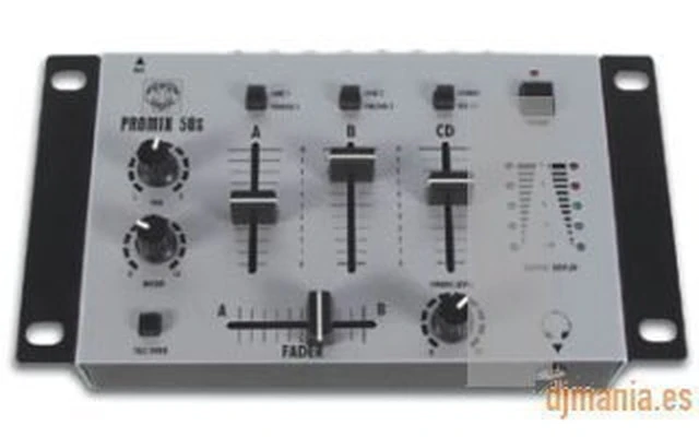 Mesa de mezclas estereo de 3 canales + 2 entradas micro