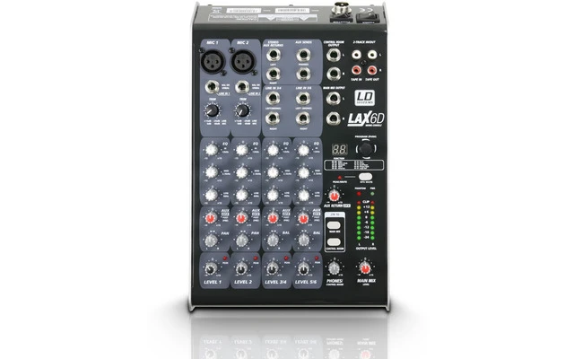 LD Systems LAX 6 D - Mesa de Mezclas 6 Canales con DSP