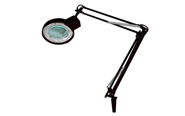 Lámpara con lupa 5 dioptrías - 22W - color Negro
