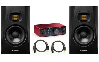 2x Adam T5V + Scarlett Solo 4Th Gen + Cables XLR / Jack