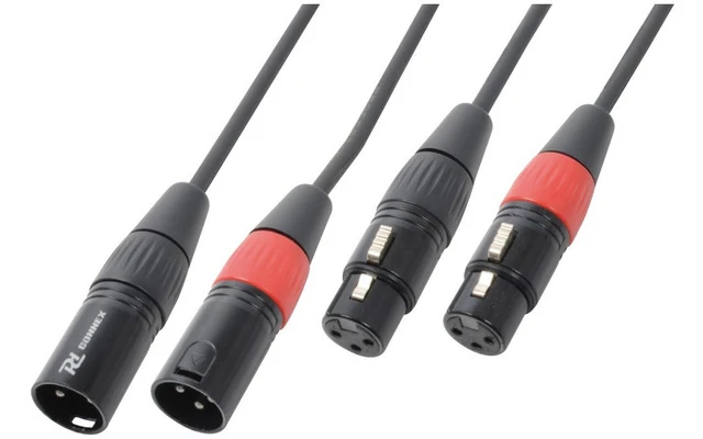 PD Connex Cable 2x XLR Macho >> 2x XLR Hembra 1.5m