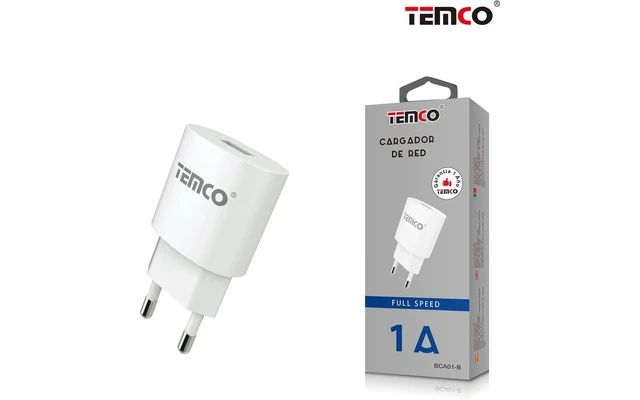 Cargador de pared USB 1A - Blanco