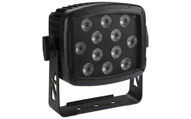 Foco LED para el uso en exteriores - 12 x LEDs RGBW-UV de 12W