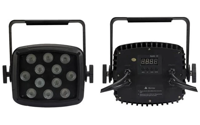 Foco LED para el uso en exteriores - 12 x LEDs RGBW-UV de 12W