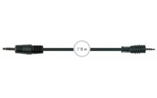 Jack macho 3.5 mm estéreo - cable 1.8 m - Jack macho 2.5 mm estéreo