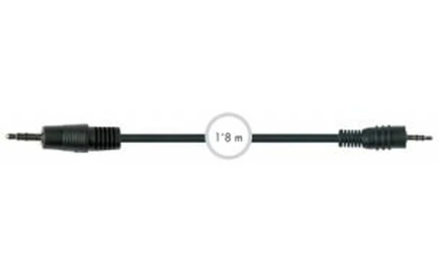 Jack macho 3.5 mm estéreo - cable 1.8 m - Jack macho 2.5 mm estéreo