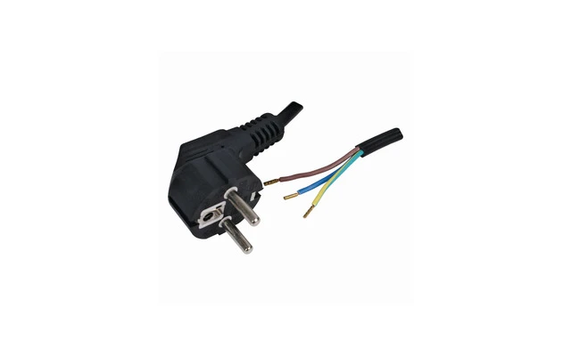 Cable de Alimentación Schuko Macho - Abierto 3.00 m Negro - Valueline VLEP10700B30