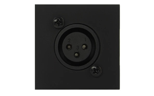 Audac CP 43 XLFB Placa de conexión con XLR hembra negra