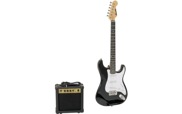 DIMAVERY EGS-1 Electric guitar set, black