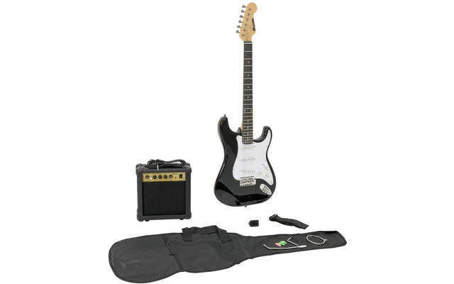 DIMAVERY EGS-1 Electric guitar set, black