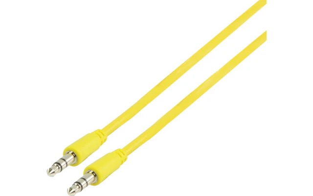 Cable amarillo de audio estéreo 3.5mm de 1.00 m