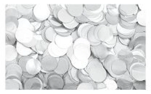 Showtec Recarga Confeti redondo 55x17mm Blanco