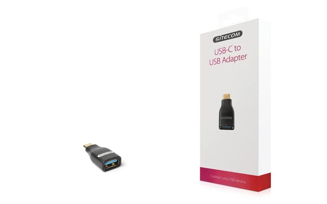 Adaptador USB 3.0 USB-C Macho - USB A Hembra Negro - Sitecom CN-360