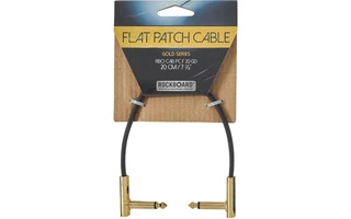 Foto de RockBoard Flat Patch Cable Gold 20 Cm