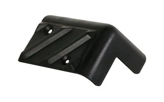 Cantonera para caja acústica, plástico negro, 80 x 5