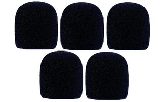 Pack: Espuma quitavientos negro - 5 unidades