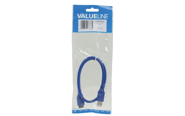 Cable USB 3.0 USB A Macho - Micro-USB B Macho de 0.50 m
