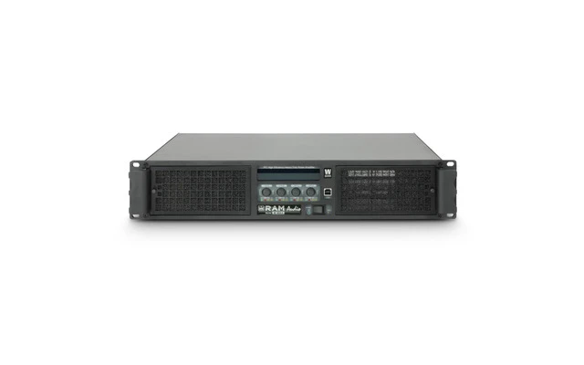 Ram Audio W 9044 DSP E Amplificador de PA 4 x 2200 W 4 Ohmios con Módulo DSP + Ethernet