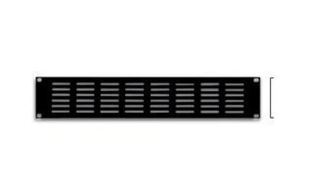 PANEL DE VENTILACIÓN PARA RACK 19", 2U, ESPESOR 1.2mm, NEGR