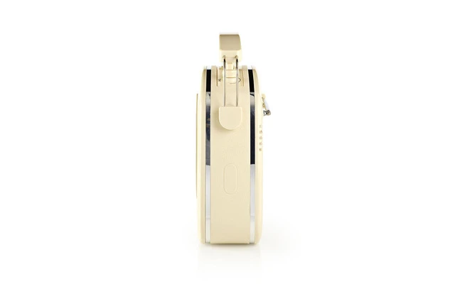 Radio FM - 4,5 W - Asa de Transporte - - Color Marfil - Nedis RDFM5000BG