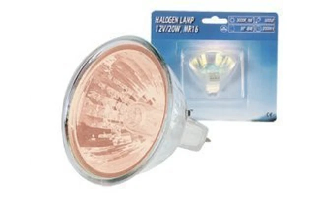 Bombilla halogena, 20W/12V - MR16 - Rojo