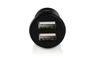 Cargador para el coche - 2,4 A - 2 salidas - 2x USB - Negro - Nedis CCHAU240ABKP