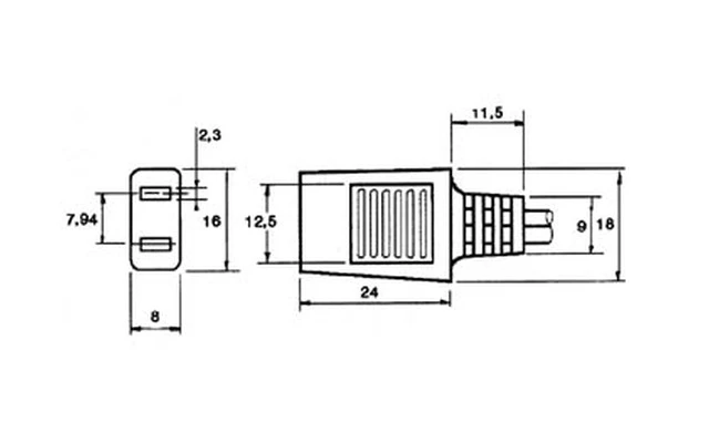 CABLE DE ALIMENTACIÓN PARA VENTILADOR