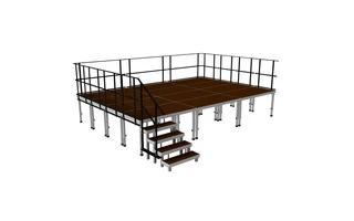 2M SPETRENDOUTDOOR6X4 - Set plataforma escenario exterior 6x4m