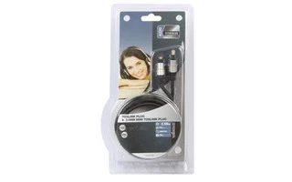 Conector Toslink macho a mini conector Toslink macho de 3.5mm / profesional / 2.5m