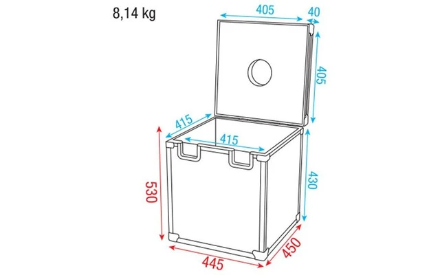 DAP Flightcase para bola de espejos 40cm