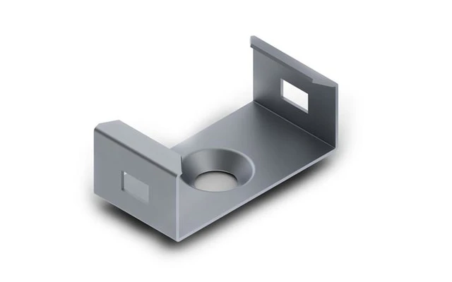 SOPORTE DE MONTAJE PARA EL PERFIL PARA LAS CINTAS DE LEDs 'SLIMLINE ANCHO 8 mm' - ACERO ELÁSTICO