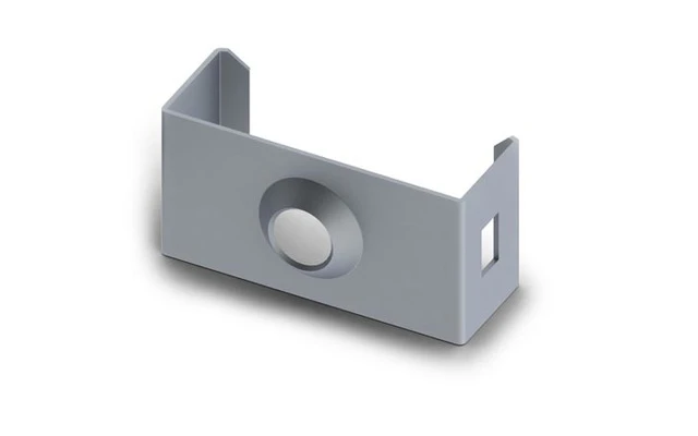 SOPORTE DE MONTAJE PARA EL PERFIL PARA LAS CINTAS DE LEDs 'SLIMLINE ANCHO 8 mm' - ACERO ELÁSTICO