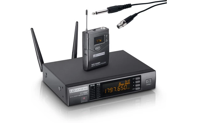 LD Systems WS 1 G8 BPG - Sistema inalámbrico con Petaca y Cable de Guitarra