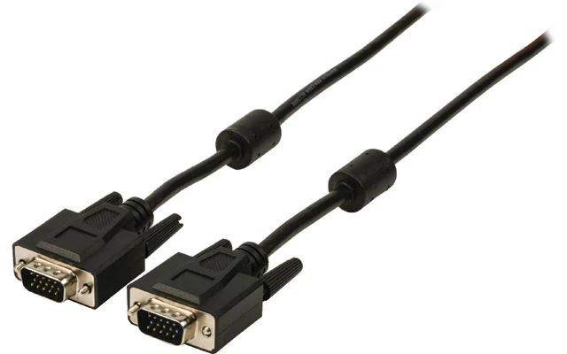 Cable VGA macho - VGA macho de 30,00 m en color negro Valueline