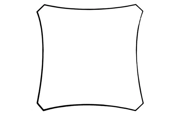 VELA DE SOMBRA CUADRADA - 5 x 5m, COLOR: BEIGE