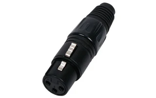 Conector hembra XLR 3 pines