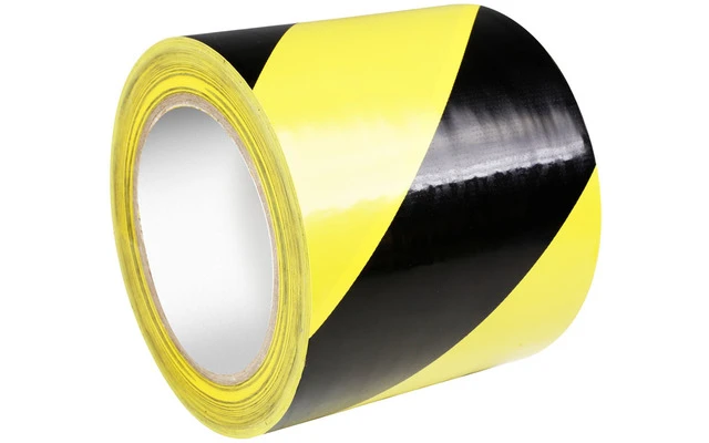 Cinta de seguridad 0,15 mm x 100 mm x 33 m amarillo / negro