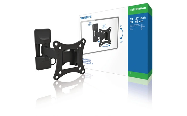 Soporte de pared con rotación completa para TV de 13 - 27", 15 kg - Valueline VLMFM2S