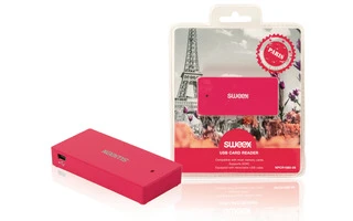 Lector de tarjetas USB Paris en fucsia - Sweex NPCR1080-09