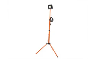 LÁMPARA LED PORTÁTIL CON TRÍPODE PLEGABLE - 20 W - 4000 K - cable de 5 m + clavija europea