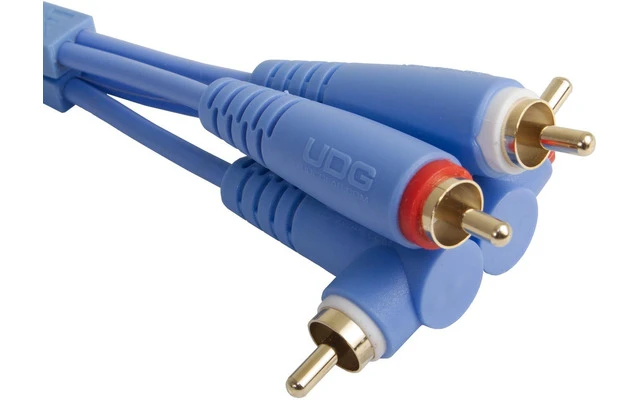 UDG Ultimate Audio Cable Set RCA Straight - RCA Angled Blue 3m