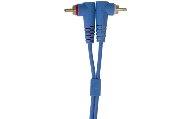UDG Ultimate Audio Cable Set RCA Straight - RCA Angled Blue 3m