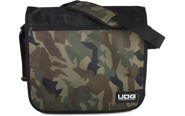 UDG Ultimate CourierBag Negro Camuflaje / Naranja interior