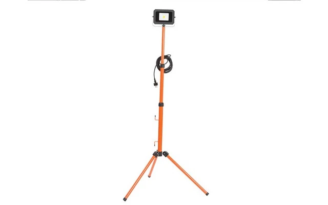 LÁMPARA LED PORTÁTIL CON TRÍPODE PLEGABLE - 20 W - 4000 K - cable de 5 m + clavija europea
