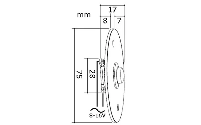 PULSADOR DE TIMBRE DE ACERO INOXIDABLE - NA